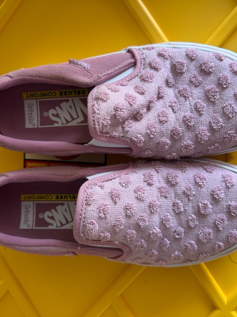 Vans Pink Pom-Pom Slip-On Sneakers
